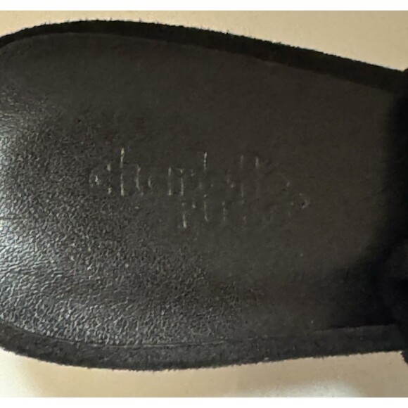 Charlotte Russe Kloude-16 Women 7 1/2 Black Lycra Clear Heels Zippers Going Out - Picture 13 of 16